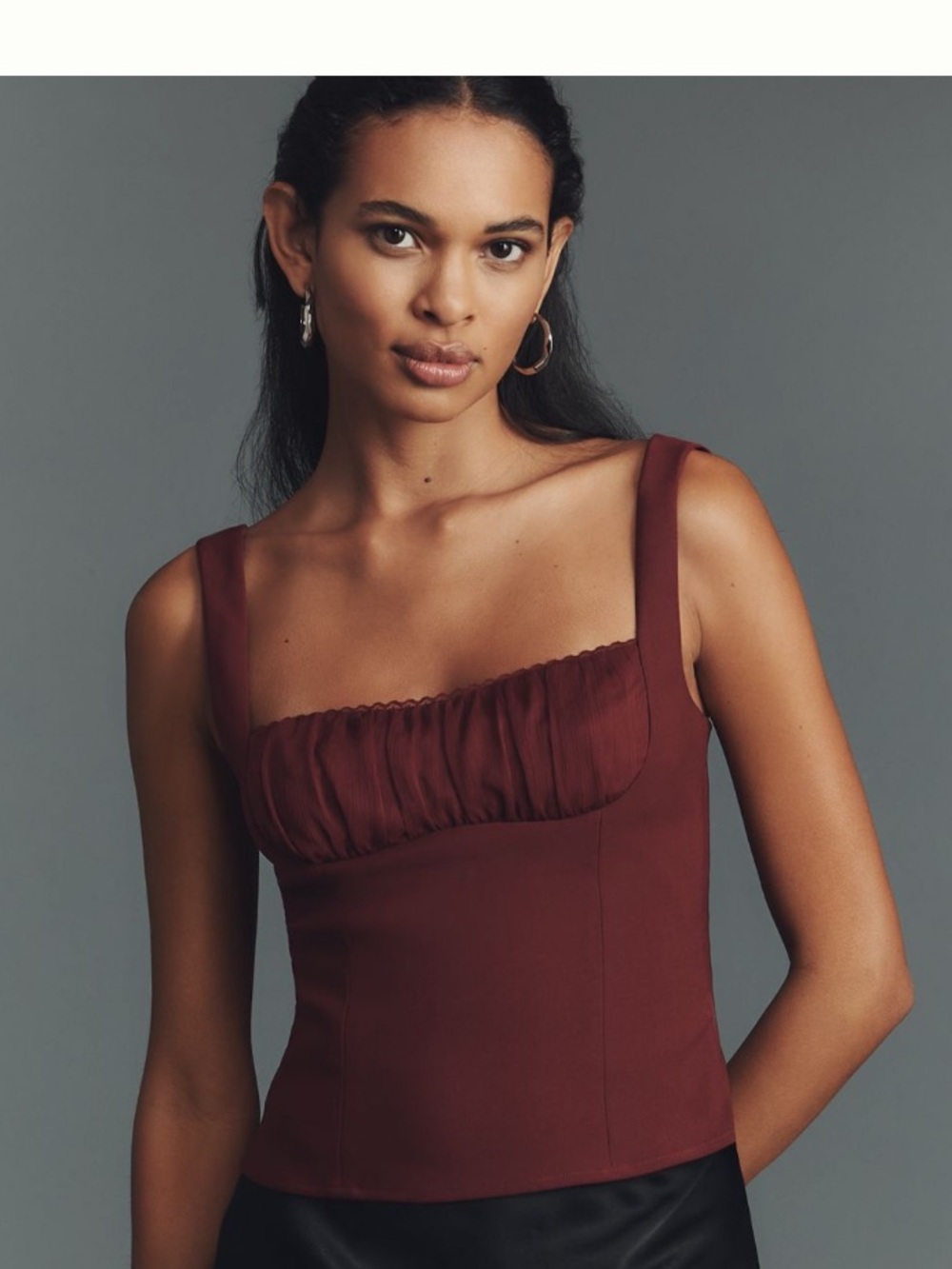 Anthropologie Elodie Blaise Square-Neck Tank Top